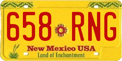 NM license plate 658RNG
