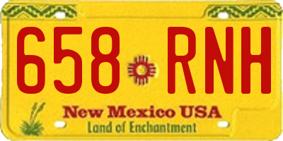 NM license plate 658RNH