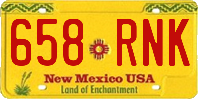NM license plate 658RNK