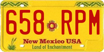 NM license plate 658RPM