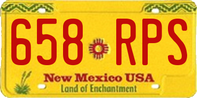 NM license plate 658RPS
