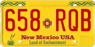 NM license plate 658RQB