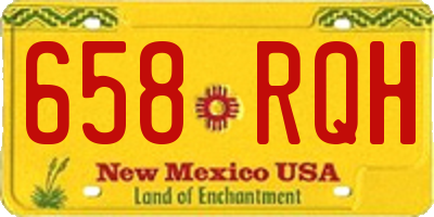 NM license plate 658RQH