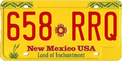 NM license plate 658RRQ