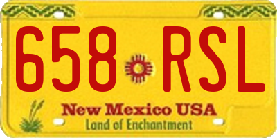 NM license plate 658RSL