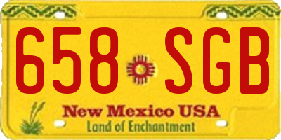 NM license plate 658SGB