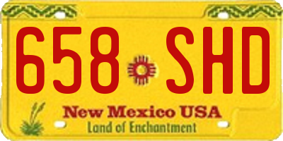 NM license plate 658SHD