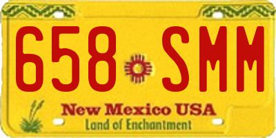 NM license plate 658SMM