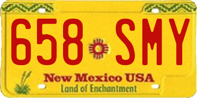 NM license plate 658SMY