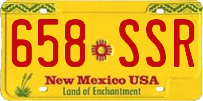 NM license plate 658SSR