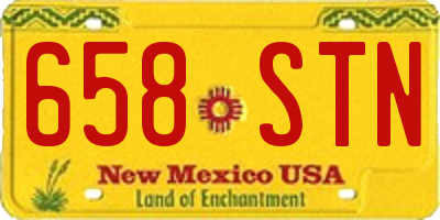 NM license plate 658STN