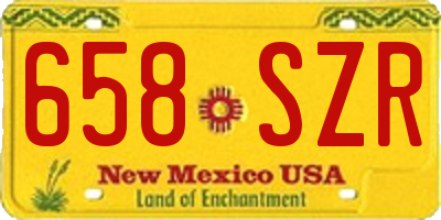NM license plate 658SZR