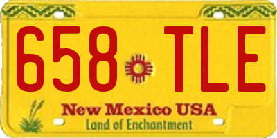NM license plate 658TLE