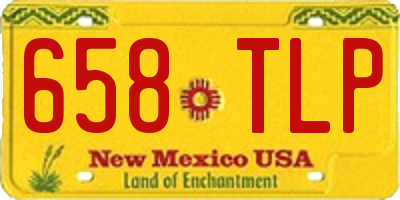 NM license plate 658TLP