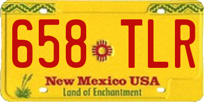 NM license plate 658TLR
