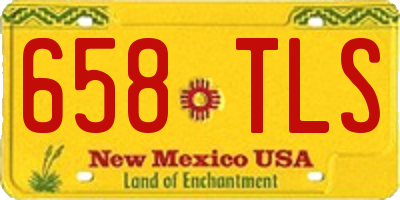 NM license plate 658TLS