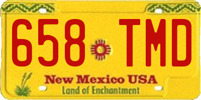 NM license plate 658TMD