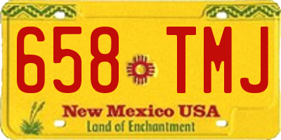 NM license plate 658TMJ