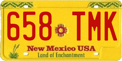 NM license plate 658TMK