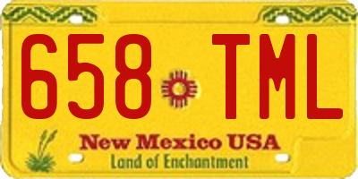 NM license plate 658TML
