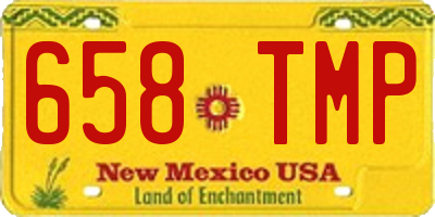 NM license plate 658TMP