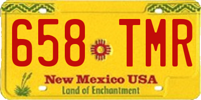 NM license plate 658TMR