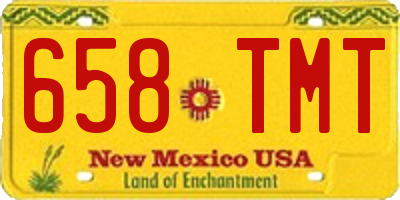 NM license plate 658TMT
