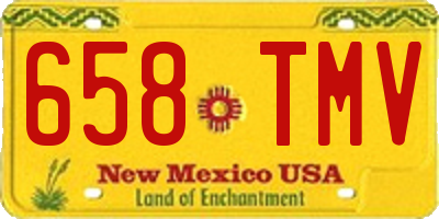 NM license plate 658TMV