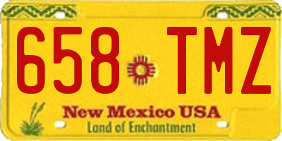 NM license plate 658TMZ