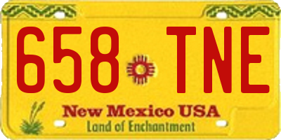NM license plate 658TNE