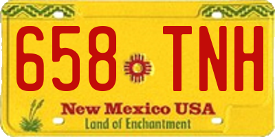 NM license plate 658TNH
