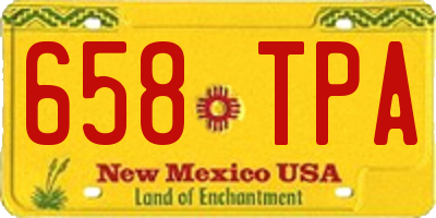 NM license plate 658TPA