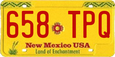NM license plate 658TPQ