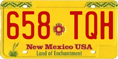 NM license plate 658TQH