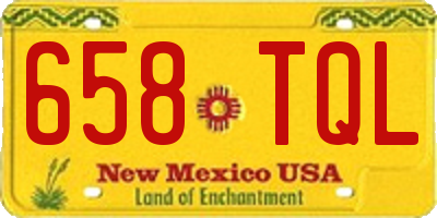 NM license plate 658TQL