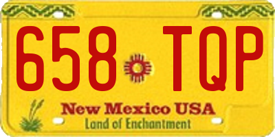 NM license plate 658TQP
