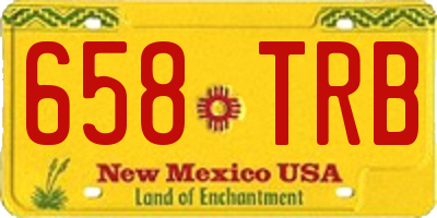 NM license plate 658TRB