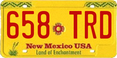 NM license plate 658TRD