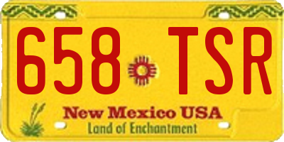 NM license plate 658TSR