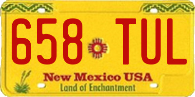 NM license plate 658TUL