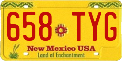 NM license plate 658TYG