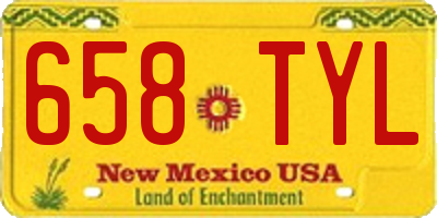 NM license plate 658TYL