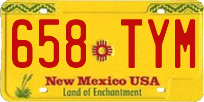 NM license plate 658TYM