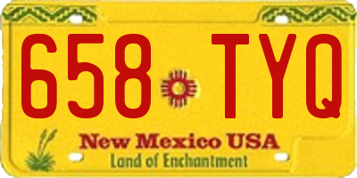 NM license plate 658TYQ