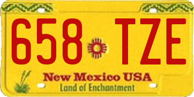 NM license plate 658TZE