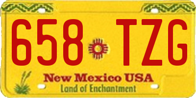 NM license plate 658TZG