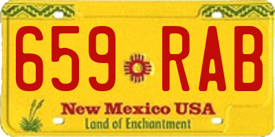 NM license plate 659RAB