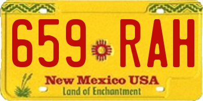 NM license plate 659RAH