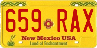 NM license plate 659RAX