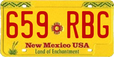 NM license plate 659RBG